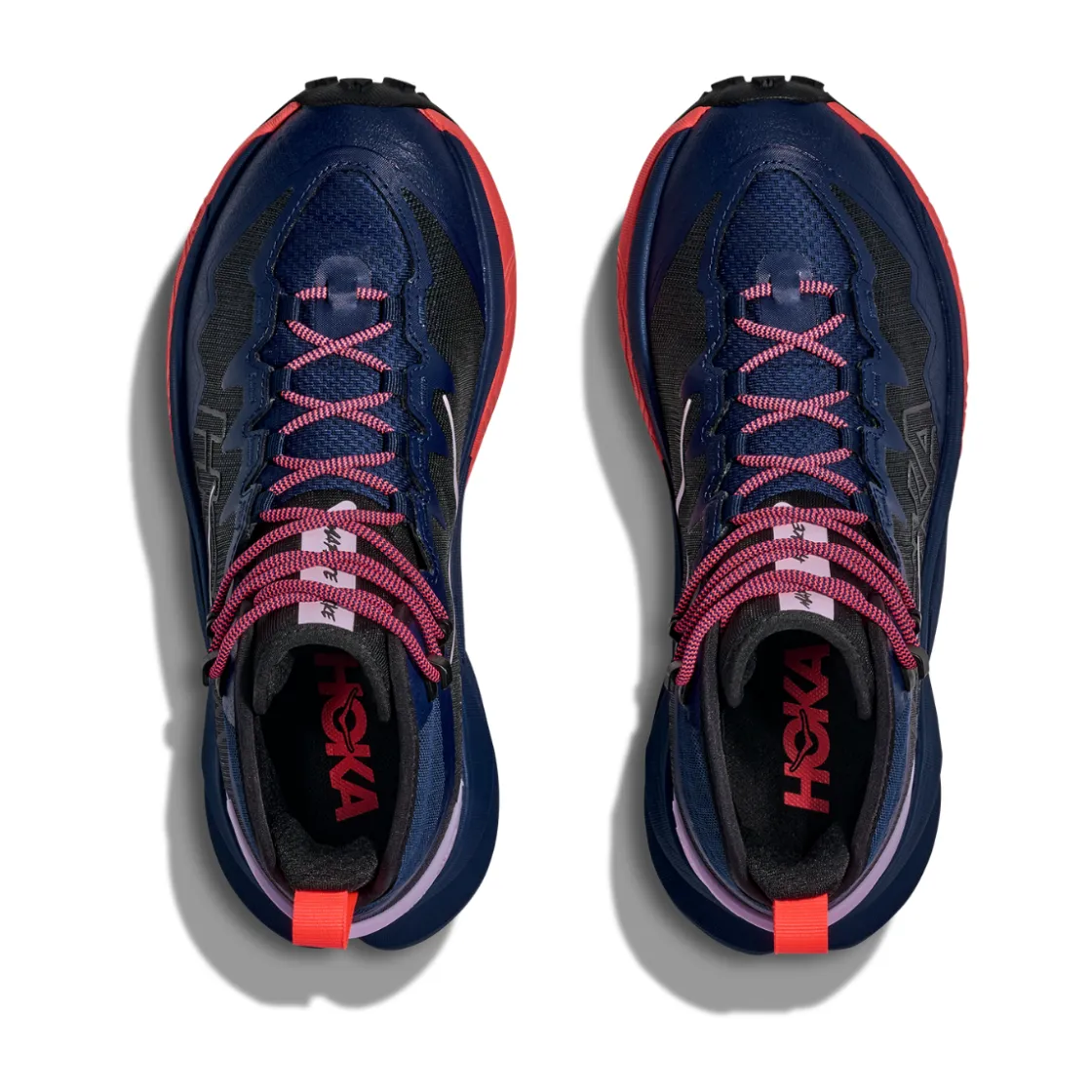 HOKA ONE ONE Mafate Hike vandrestøvle, dame (Midnight Blue / Neon Flame) Clearance