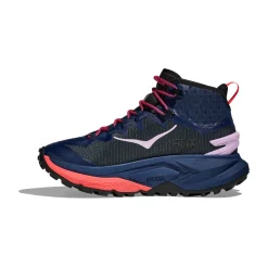 HOKA ONE ONE Mafate Hike vandrestøvle, dame (Midnight Blue / Neon Flame) Clearance