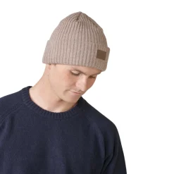 KLITMØLLER COLLECTIV Klitmøller Collective Heavy Rib Beanie (Sand) New