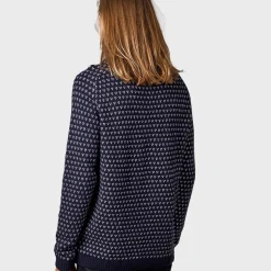 KLITMØLLER COLLECTIV Klitmøller Collective Hugo Knit sweater (Navy Cream) Hot