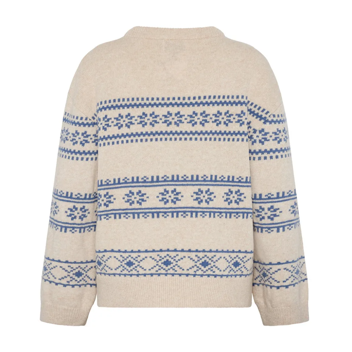KLITMØLLER COLLECTIV Klitmøller Collective Jette Knit striktrøje, dame (Pastel Sand Ocean) Outlet