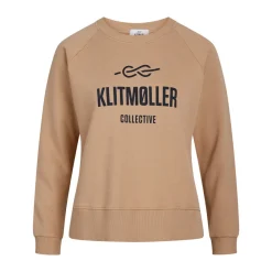 KLITMØLLER COLLECTIV Klitmøller Collective Maja Logo Crew, dame (Sand) Best