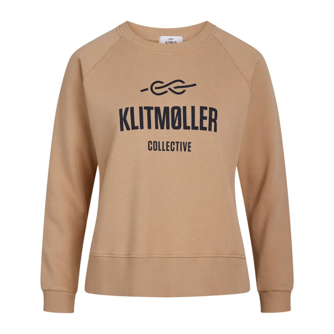KLITMØLLER COLLECTIV Klitmøller Collective Maja Logo Crew, dame (Sand) Best