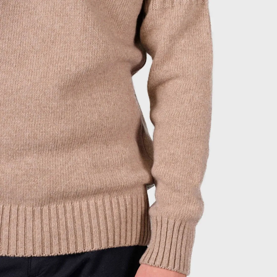 KLITMØLLER COLLECTIV Klitmøller Collective Søren Knit sweater, herre (Sand) New