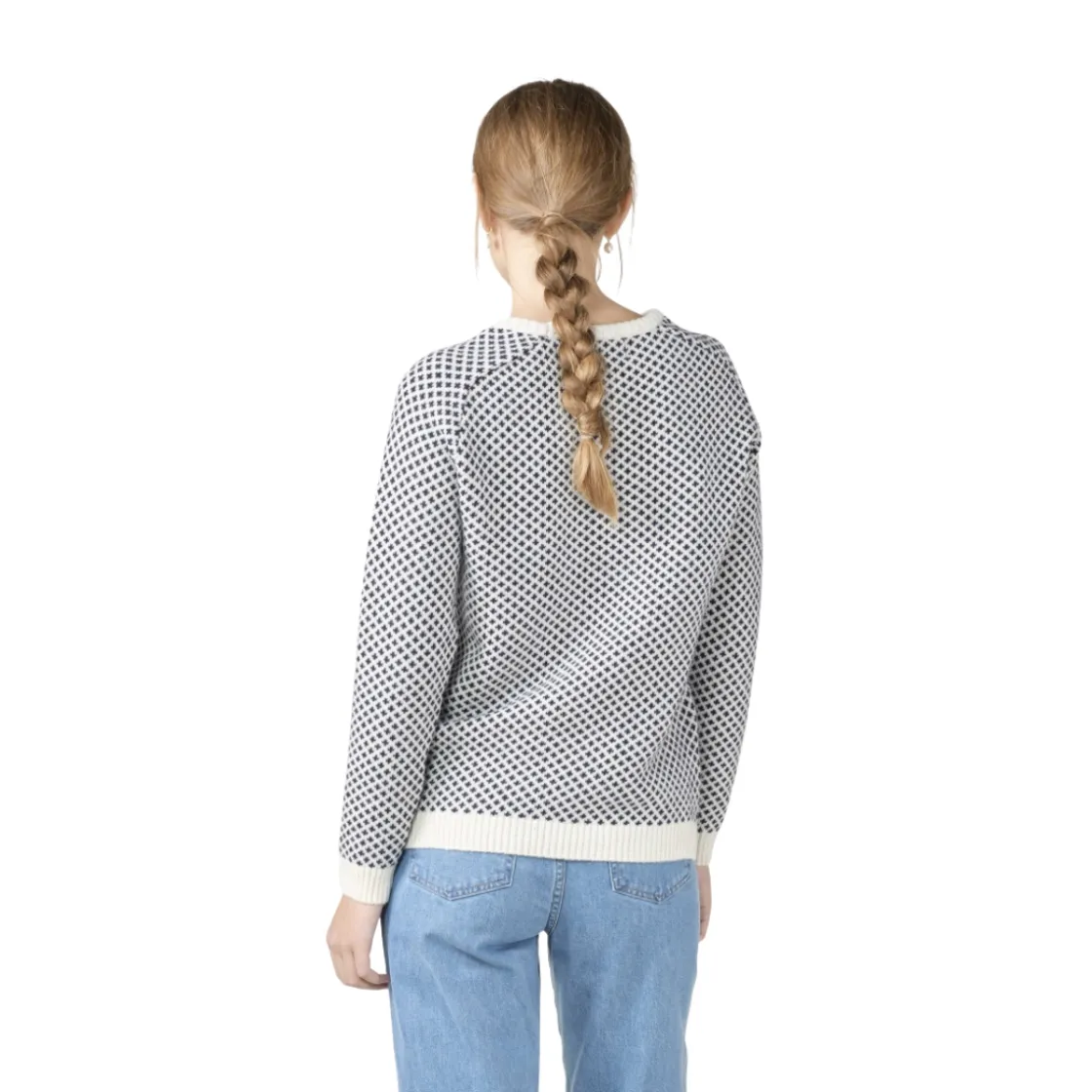 KLITMØLLER COLLECTIV Klitmøller Elaine Knit Sweater, dame (Cream Navy) Sale
