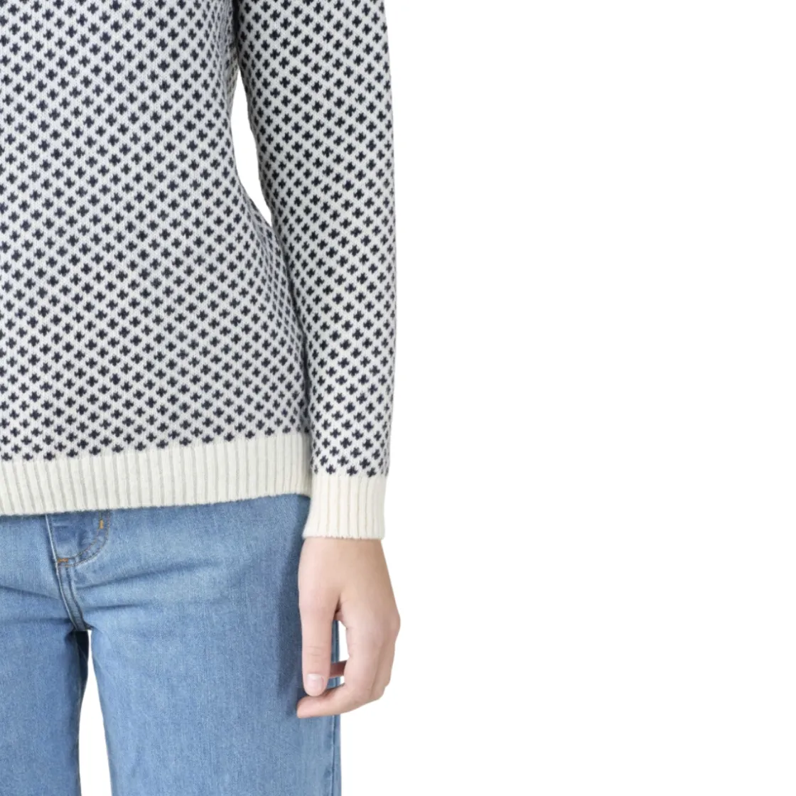 KLITMØLLER COLLECTIV Klitmøller Elaine Knit Sweater, dame (Cream Navy) Sale