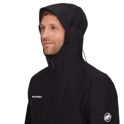 MAMMUT Alto Light HS Hooded regnjakke, herre (Black) Clearance
