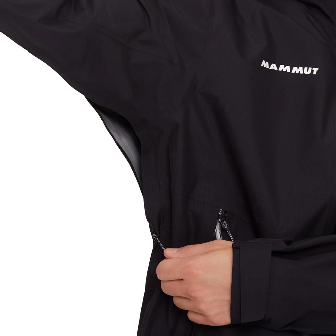 MAMMUT Alto Light HS Hooded regnjakke, herre (Black) Clearance