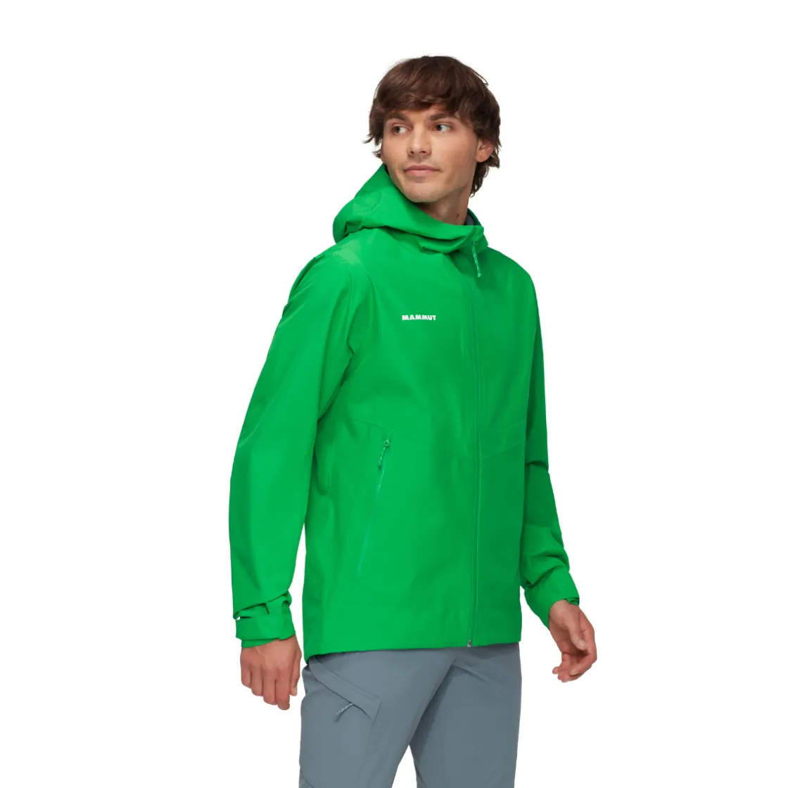 MAMMUT Alto Light HS Hooded skal- og regnjakke, herre (Pinea) Outlet