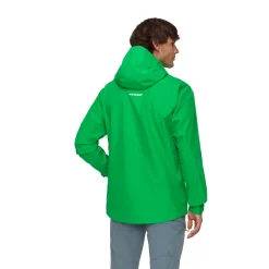 MAMMUT Alto Light HS Hooded skal- og regnjakke, herre (Pinea) Outlet