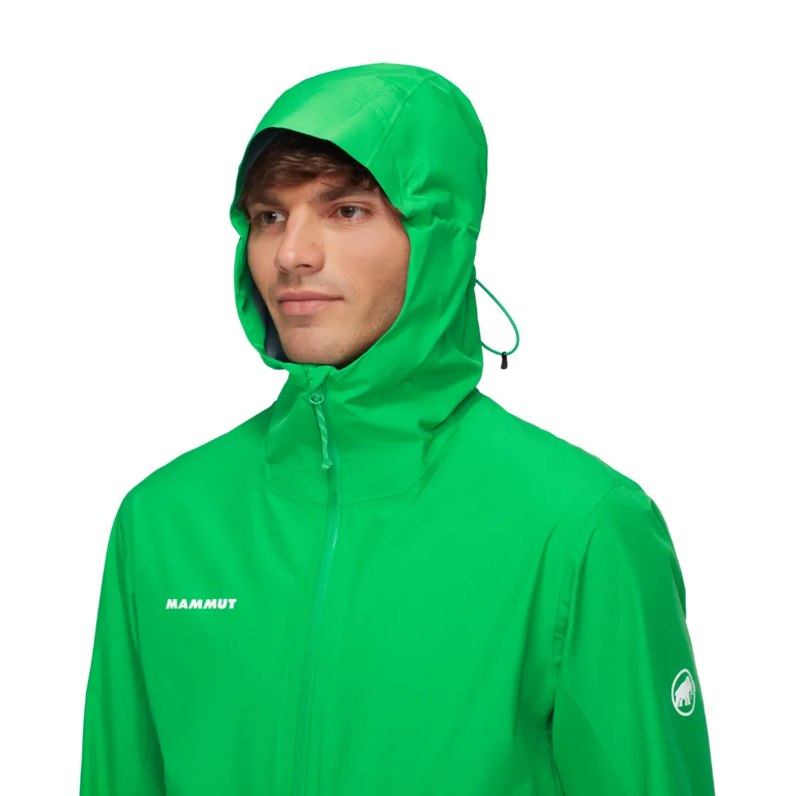 MAMMUT Alto Light HS Hooded skal- og regnjakke, herre (Pinea) Outlet