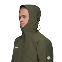 MAMMUT Alto Light HS Skal- og regnjakke, herre (Dark Marsh) New