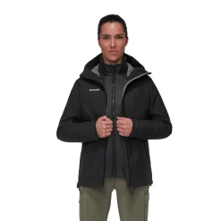 MAMMUT Alto Light 3in1 HS Hooded Jakke, dame (Black)