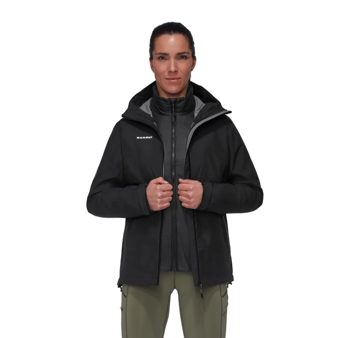 MAMMUT Alto Light 3in1 HS Hooded Jakke, dame (Black)