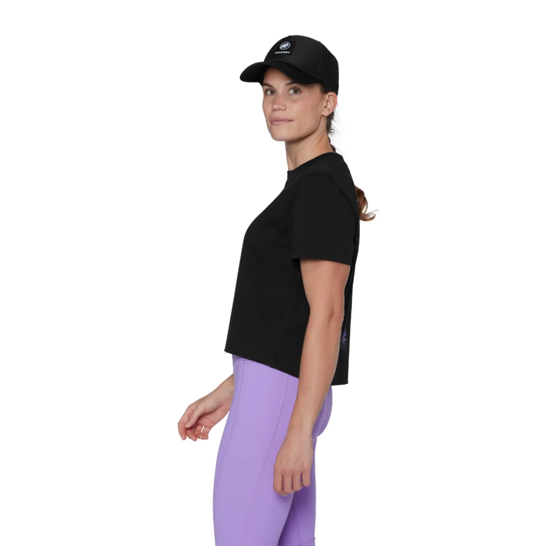 MAMMUT Base Cropped T-shirt, dame (Black) Clearance