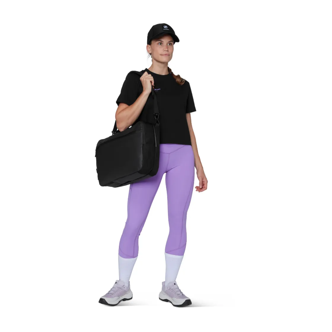 MAMMUT Base Cropped T-shirt, dame (Black) Clearance