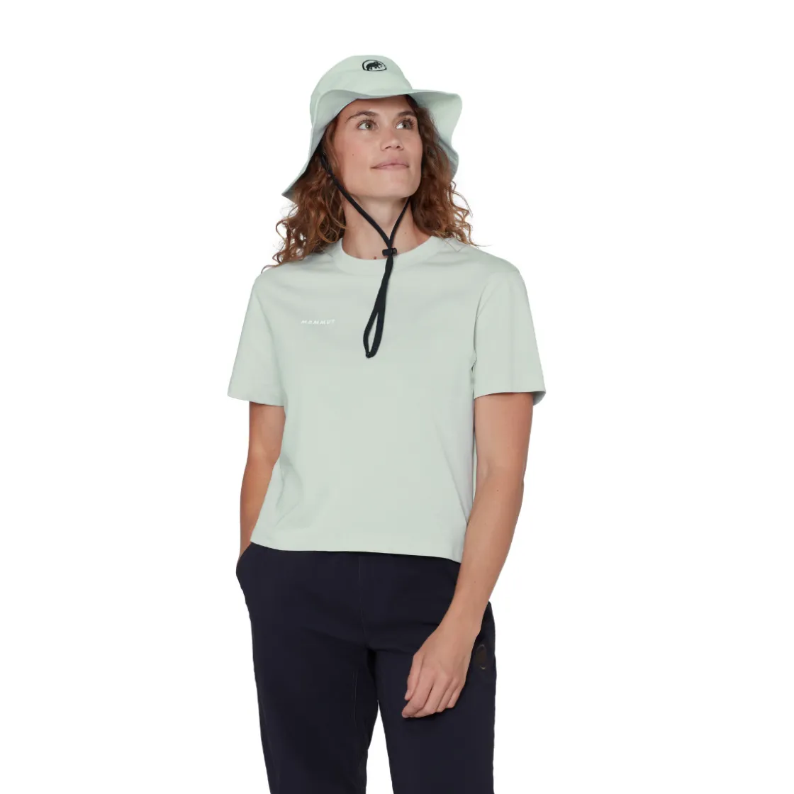 MAMMUT Base Cropped T-shirt, dame (Glacier) Discount