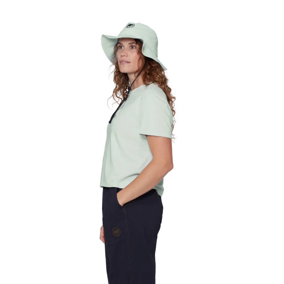 MAMMUT Base Cropped T-shirt, dame (Glacier) Discount