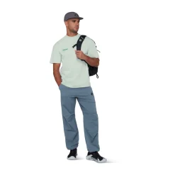 MAMMUT Base Relaxed T-Shirt Glacier, herre (Silver Sage) Clearance