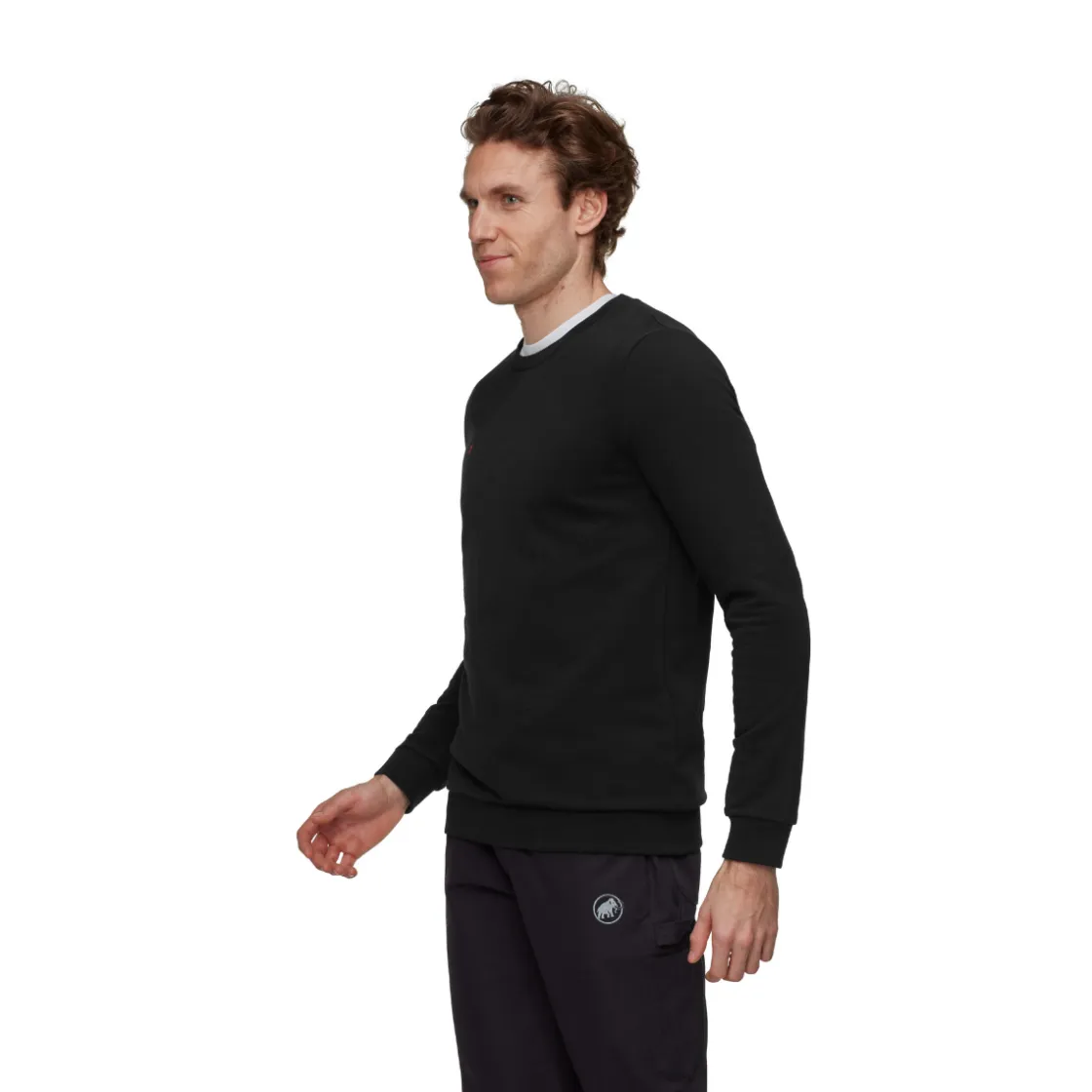 MAMMUT Core ML Crew Neck "Alpinist", herre (Black) Outlet
