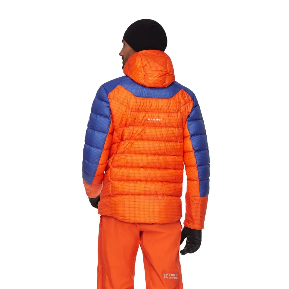 MAMMUT Eiger Nordwand Light Down IN Hooded Dunjakke, herre (Black / Orange) Outlet