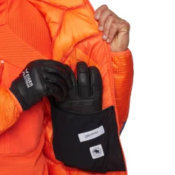 MAMMUT Eiger Nordwand Light Down IN Hooded Dunjakke, herre (Black / Orange) Outlet