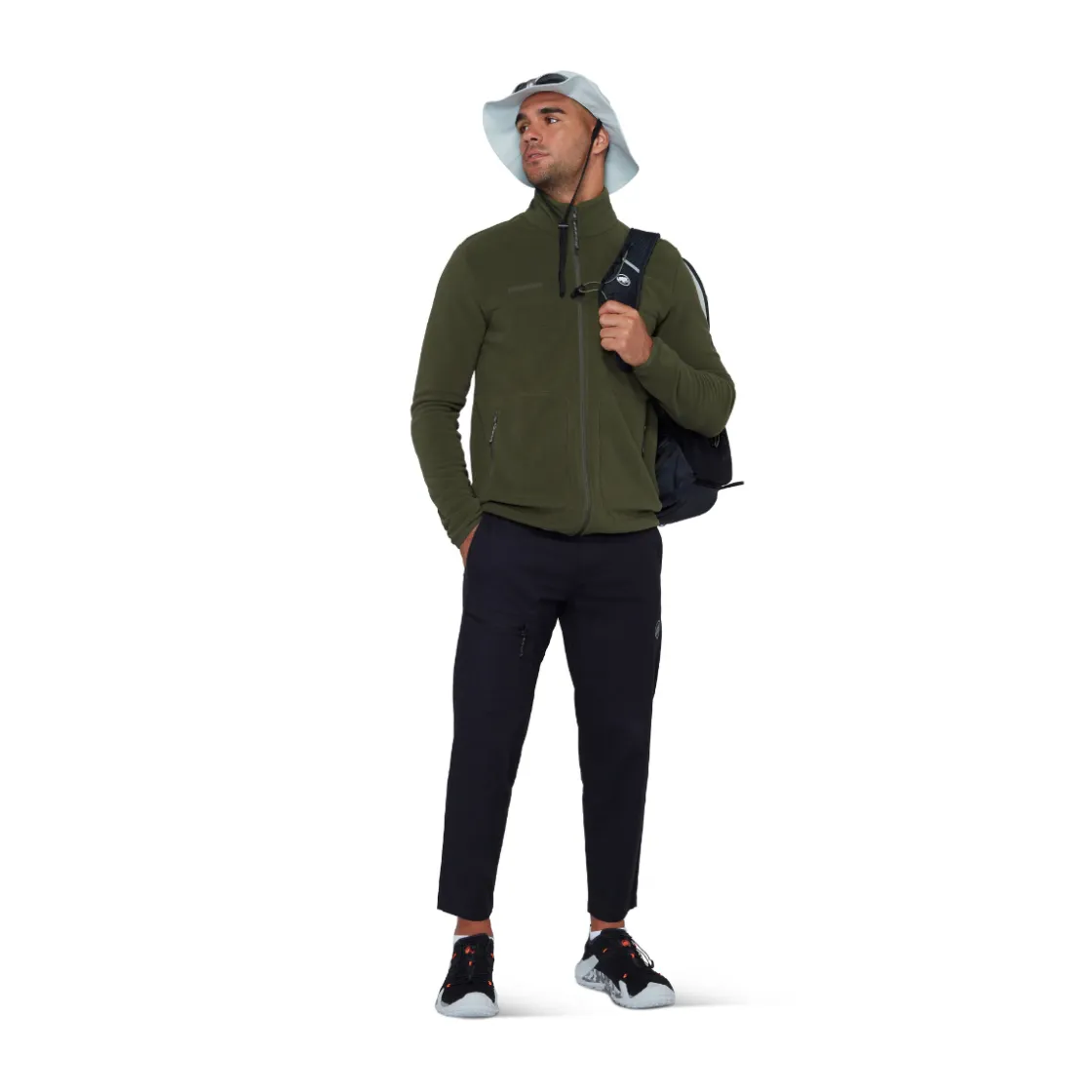 MAMMUT Innominata Light ML Fleece, herre (Dark Marsh) Outlet