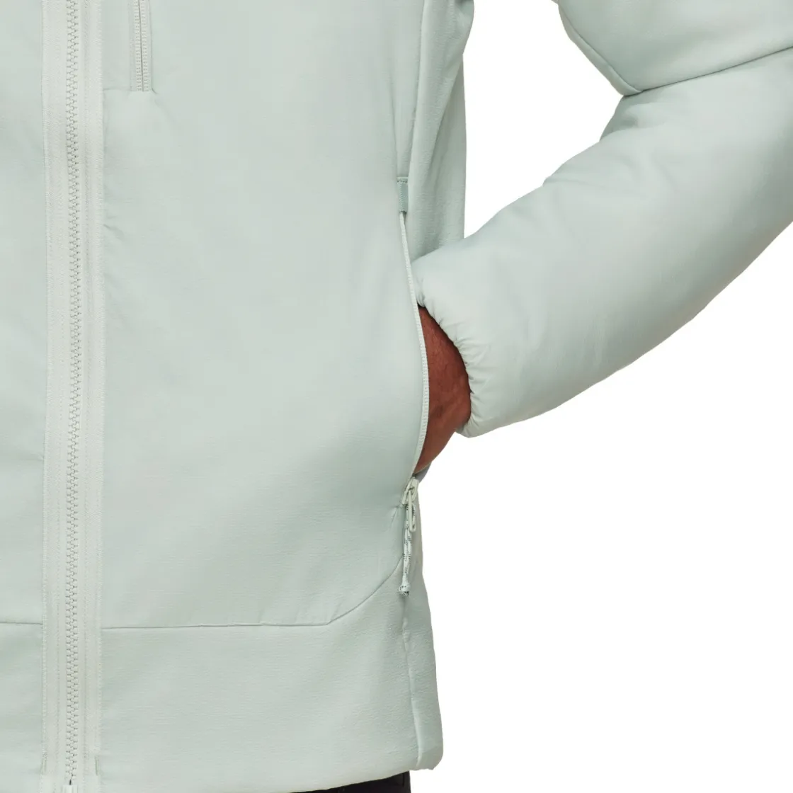 MAMMUT Rime IN Hooded Fiberjakke, herre (Silver Sage) Best