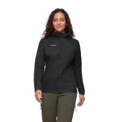 MAMMUT Rime Light IN Hybrid Hooded Softshell, dame (Black) Online