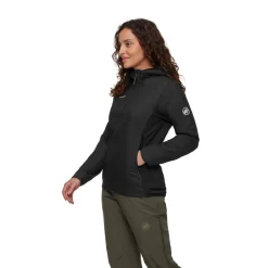 MAMMUT Rime Light IN Hybrid Hooded Softshell, dame (Black) Online