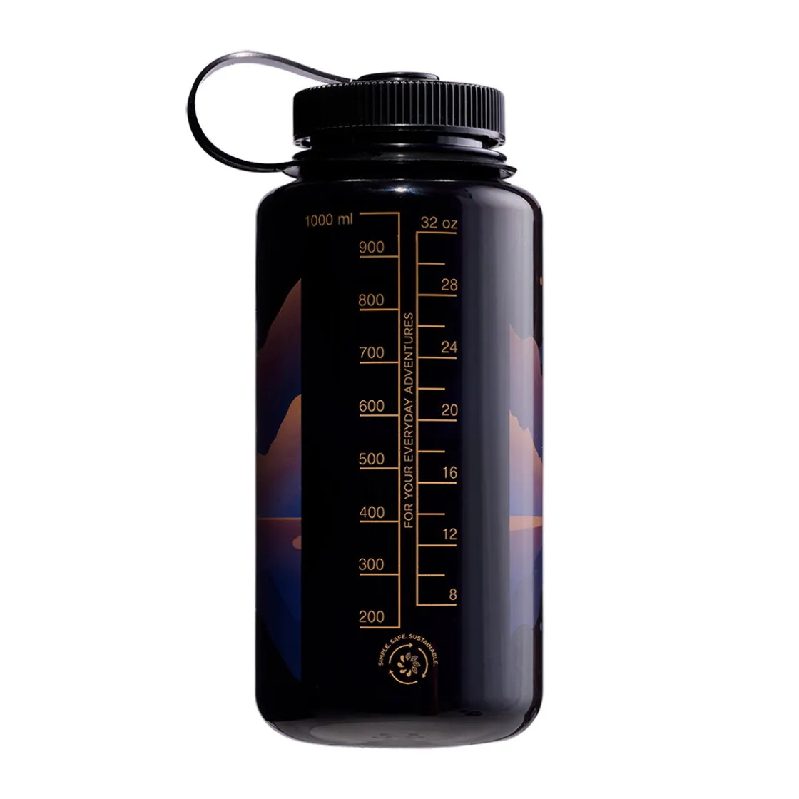 NALGENE Wide Mouth Sustain drikkedunk 1 L (Grey Moonset)
