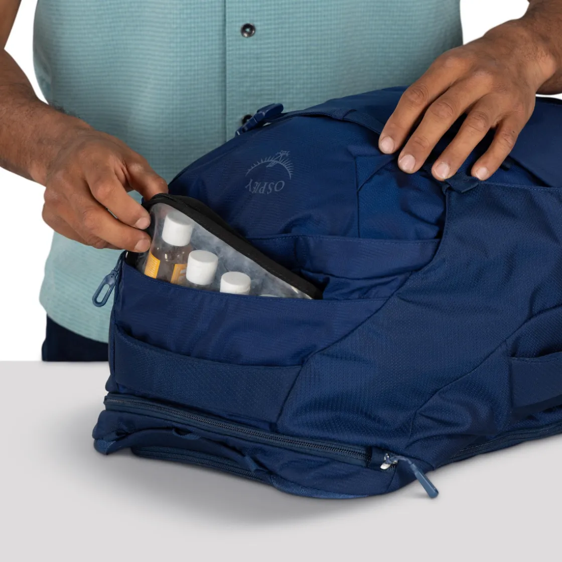 OSPREY Farpoint 40 L rejsetaske, herre (Antique Blue) Clearance