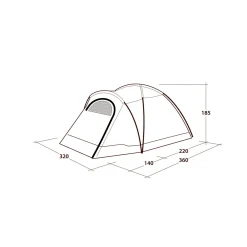 OUTWELL Cloud 5 campingtelt (Green)