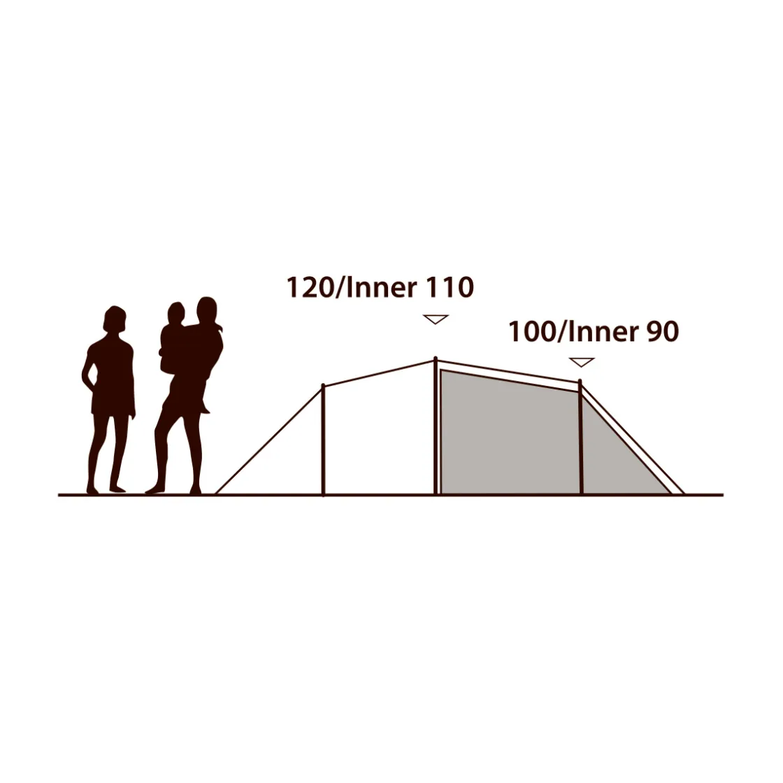 OUTWELL Earth 3 plus campingtelt, 3 personer Best