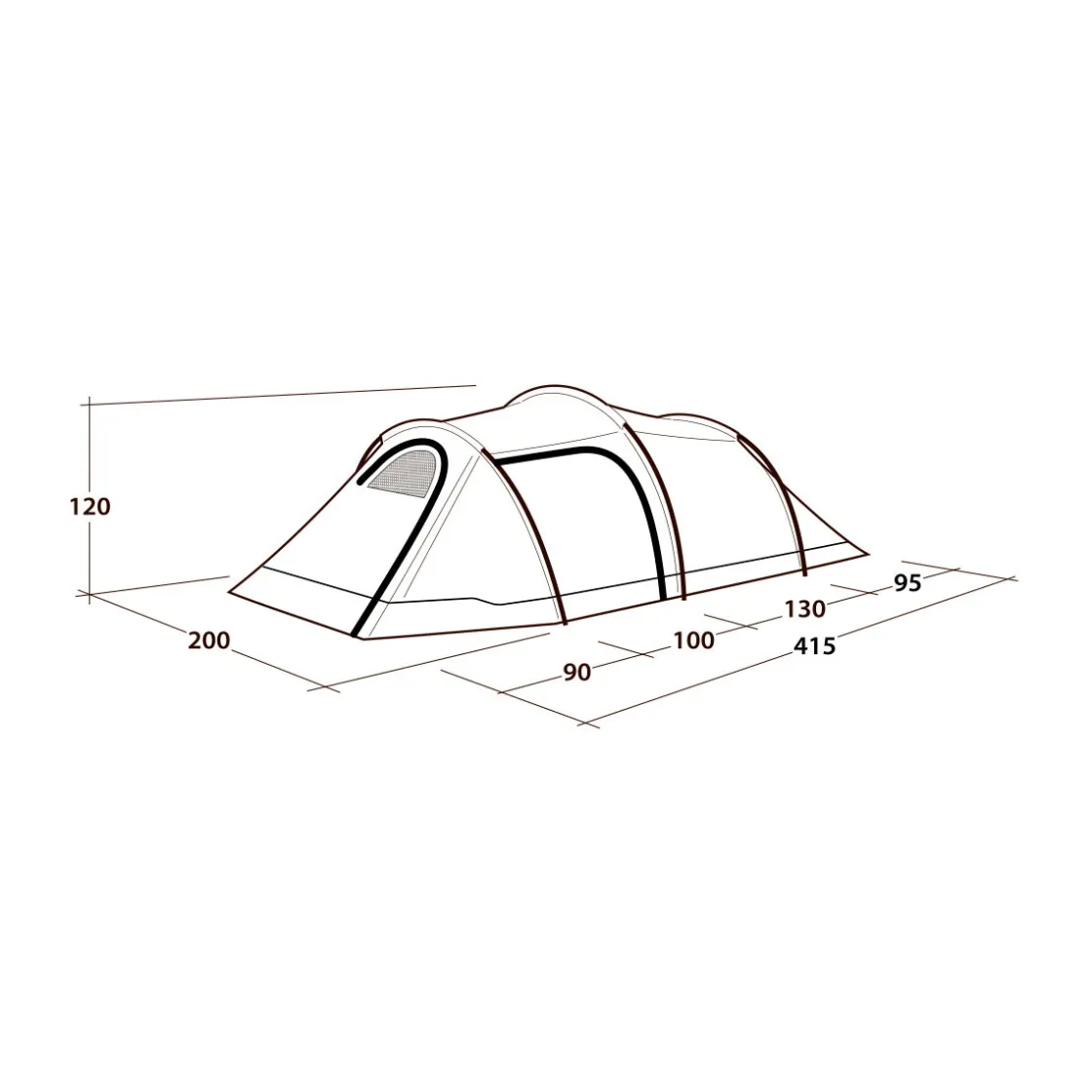 OUTWELL Earth 3 plus campingtelt, 3 personer Best