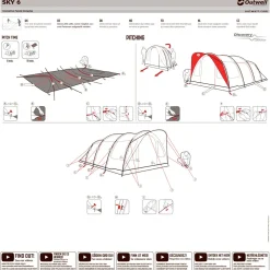 OUTWELL Sky 6 campingtelt, 6 personer (Blue) Sale