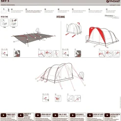 OUTWELL Sky 5 campingtelt 5 personer (Blue) Outlet