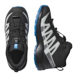 SALOMON Youth XA Pro V8 Mid CSWP vandrestøvle, junior (Black/Blue) Outlet