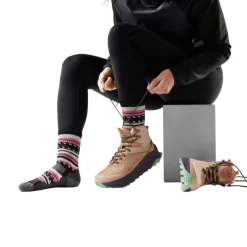 SMARTWOOL Hike Light Cushion Margarita Crew vandresokker, dame (Black) Discount