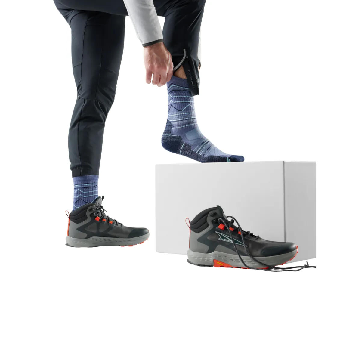 SMARTWOOL Hike Light Cushion Mountain Crew Vandresok, herre (Night fall Online