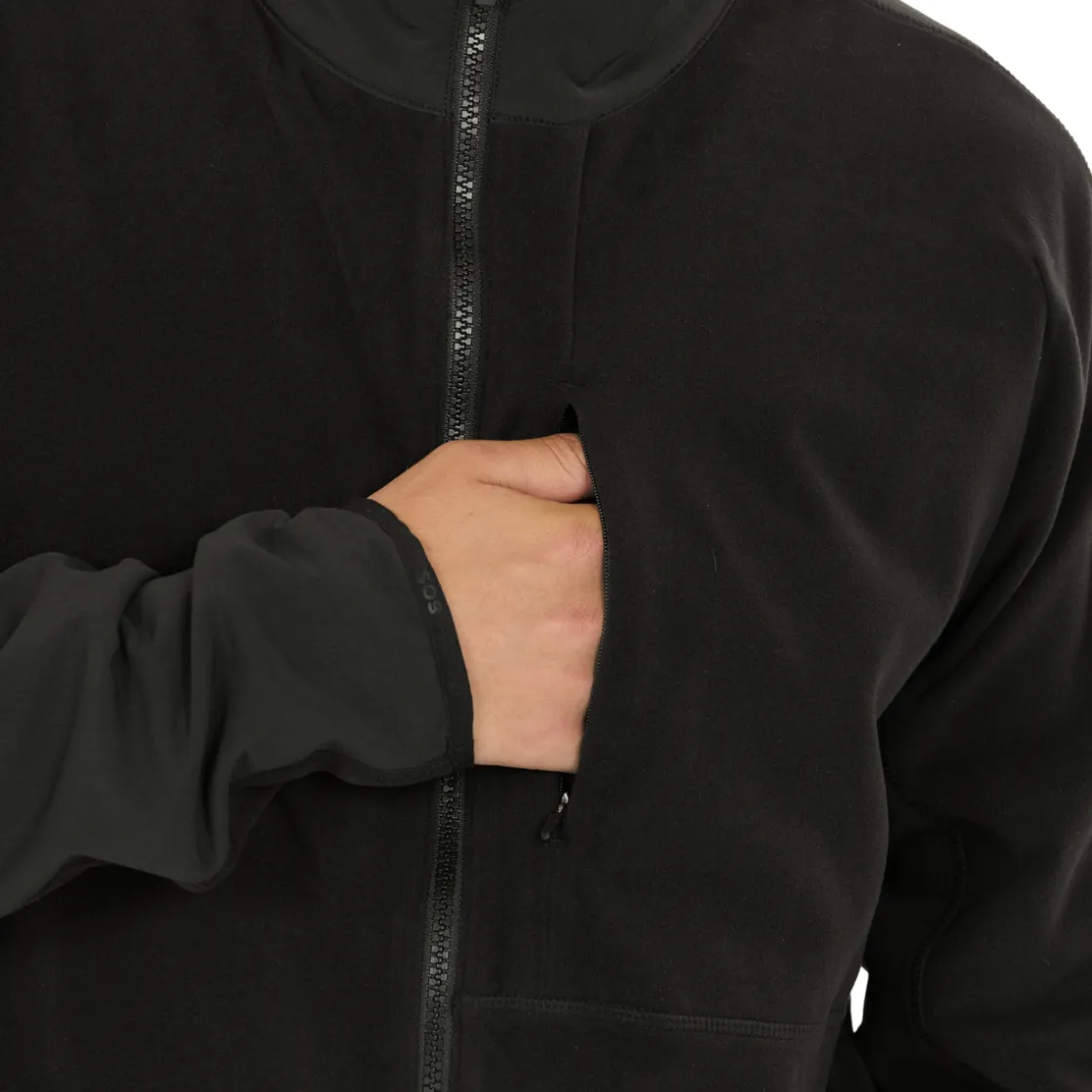 SOS Bromo Midlayer Full Zip Fleece, herre (Black) Best