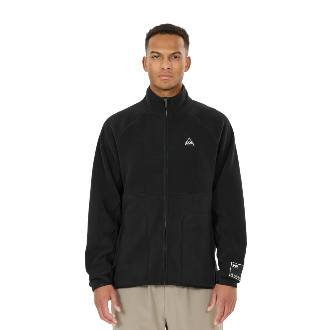 SOS Munson Full Zip Fleece, herre (Black) Discount