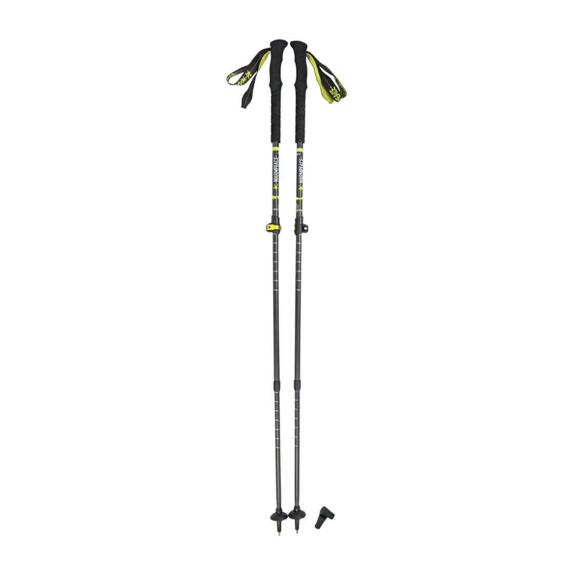 WARMPEACE Trekking Pole North Rim vandrestave (Black Lime) Sale