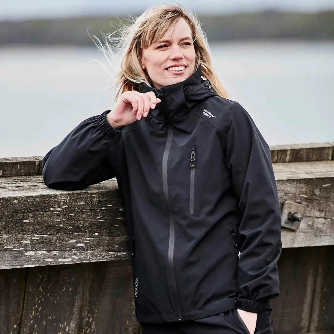 WEATHER REPORT Camelia regnjakke, dame (Black) Outlet