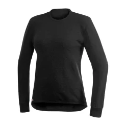 WOOLPOWER Crewneck 200 uldundertrøje, unisex (Black) Sale