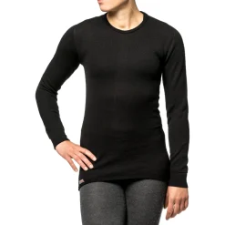 WOOLPOWER Crewneck 200 uldundertrøje, unisex (Black) Sale