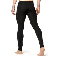 WOOLPOWER Long Johns w/Fly 200 uldunderbukser, herre (Black) Clearance