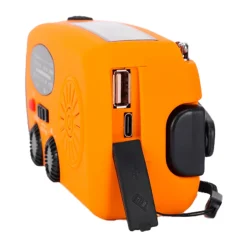 DIVERSE XCEED Solar Emergency Multi Radio 5000 mAh - nødradio med håndsving (Orange)